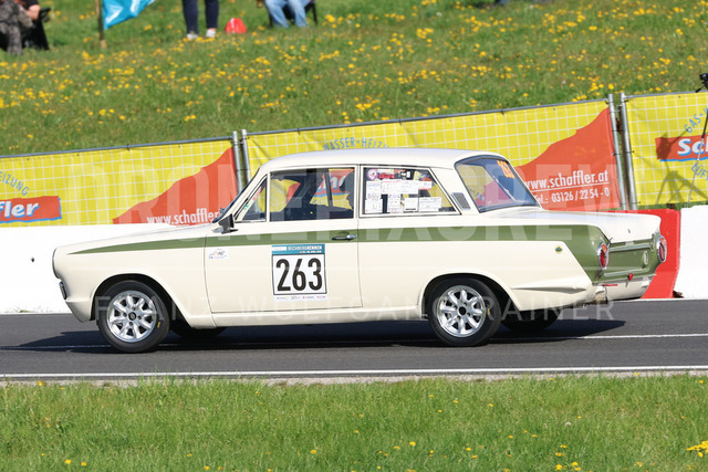 FIA Historic Hill Climb Championship – Rechberg 2026    | Historic race car in action during the FIA Historic Hill Climb Championship at Rechberg, held from 24 to 26 April 2026 near Tulwitz, Styria, Austria. The image shows Philippe VERNAY (FRA) Ford Consul Cortina Lotus.     
