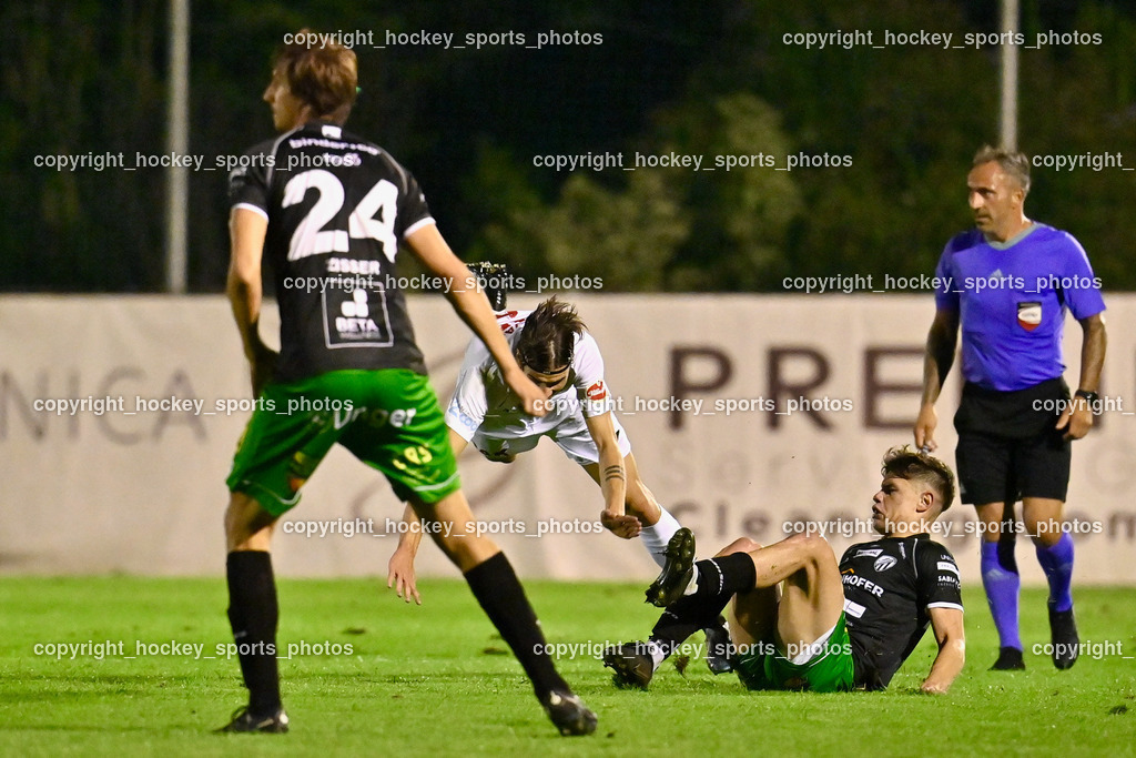 SAK Klagenfurt vs. FC Gleisdorf 09 2.9.2022 | #6 Miha Vidmar, Flugeinlage, #13 Dragan Smoljan