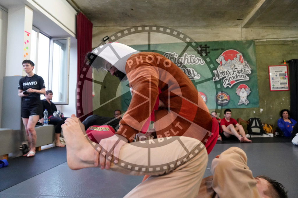 20240413PBB7404 | Fighters compete during the Grapplethon 24hours of rolling for a reason in Hamburg, Germany, on April 13, 2024.