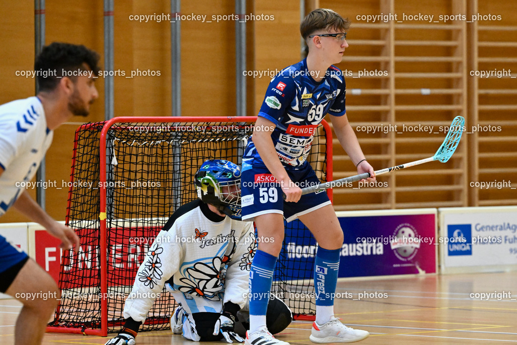 VSV Unihockey vs. Dunai Krokodilok 9.9.2023 | #59 Nino Forelli, #2 Balázs Samu