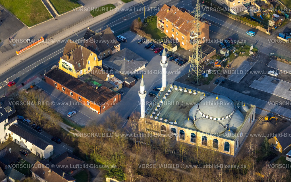 Hamm240305779 | Luftbild, DitiB Ulu Camii Moschee, Zechenweg, Stadtbezirk Herringen, Hamm, Ruhrgebiet, Nordrhein-Westfalen, Deutschland