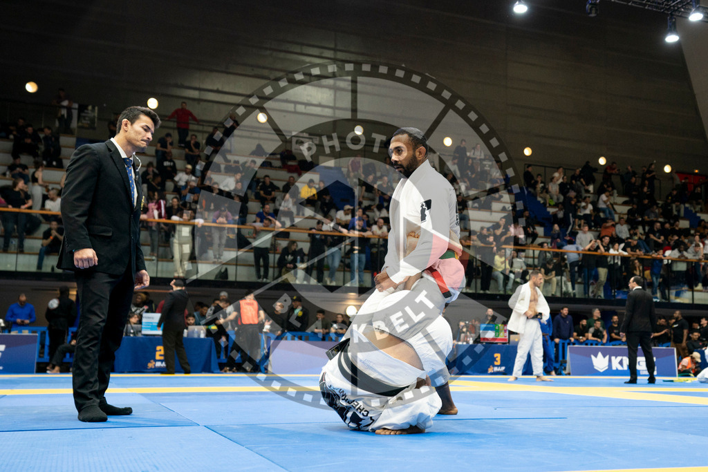 20240124PBB02772 | Fighters compete during the second day of the IBJJF European Championship in Paris, France, on January 24, 2024.