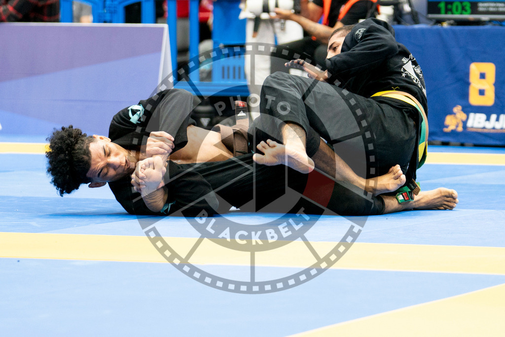 20240124PBB01778 | Fighters compete during the second day of the IBJJF European Championship in Paris, France, on January 24, 2024.