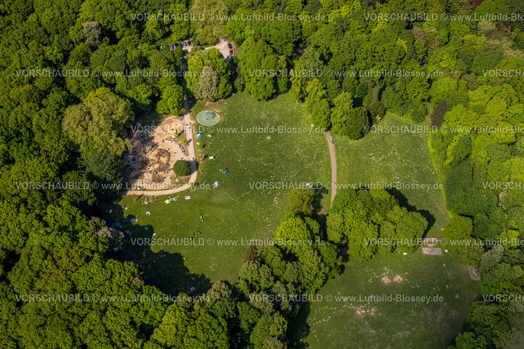 Witten240506834 | Luftbild, Naherholungsgebiet Hohenstein mit Kinderspielplatz und Liegewiese, Witten, Ruhrgebiet, Nordrhein-Westfalen, Deutschland