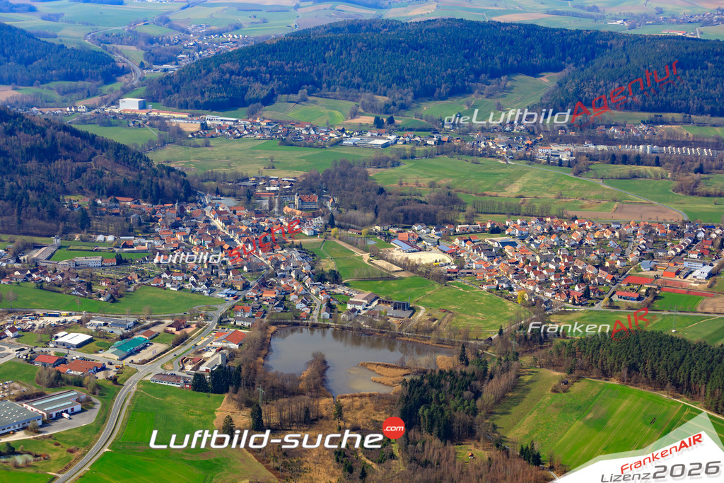 Die Luftbildaufnahme Mitwitz -  wurde 2019 mittels Flugzeug (keine Drohne) erstellt. Perfekte Schärfe und Druck- Ergebnisse- Garantiert!