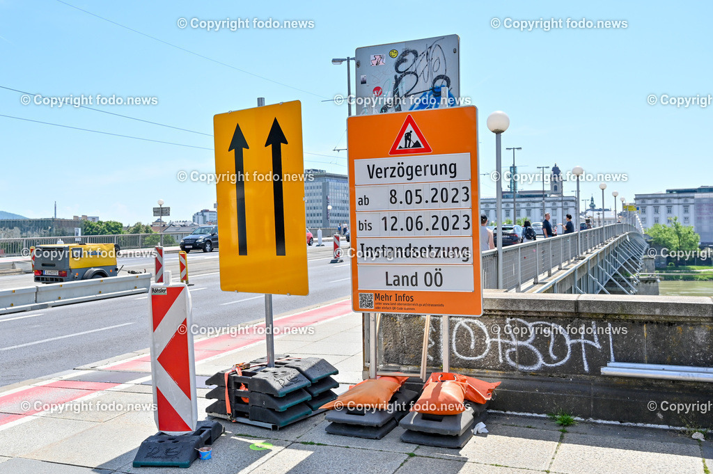 Nibelungenbrücke Linz_ 22.05.2023-11 | 22.05.2023,Nibelungenbruecke Linz, AUT, Nibelungenbruecke, Bruecke, Donau, Donauuebergang, im Bild Nibelungenbruecke, Baustelle