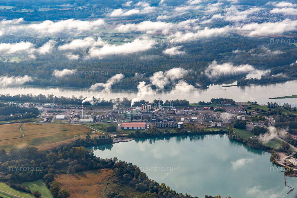 Vue aérienne: Additifs pour huile Evonic SA à Lauterbourg dans le département Bas Rhin, France. Photo: IMG_143568.jpg prise le 06/10/2024 par Werner Riehm/FLY-FOTO.euRésolution de l'original: 5278 x 3518 px