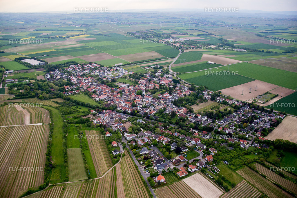 Dorfansicht | Luftbild: Dorfansicht in Dexheim im Bundesland Rheinland-Pfalz in Deutschland. Foto: IMG_088497.jpg vom 17.05.2016 durch Werner Riehm/FLY-FOTO.de - Realisiert mit Pictrs.com