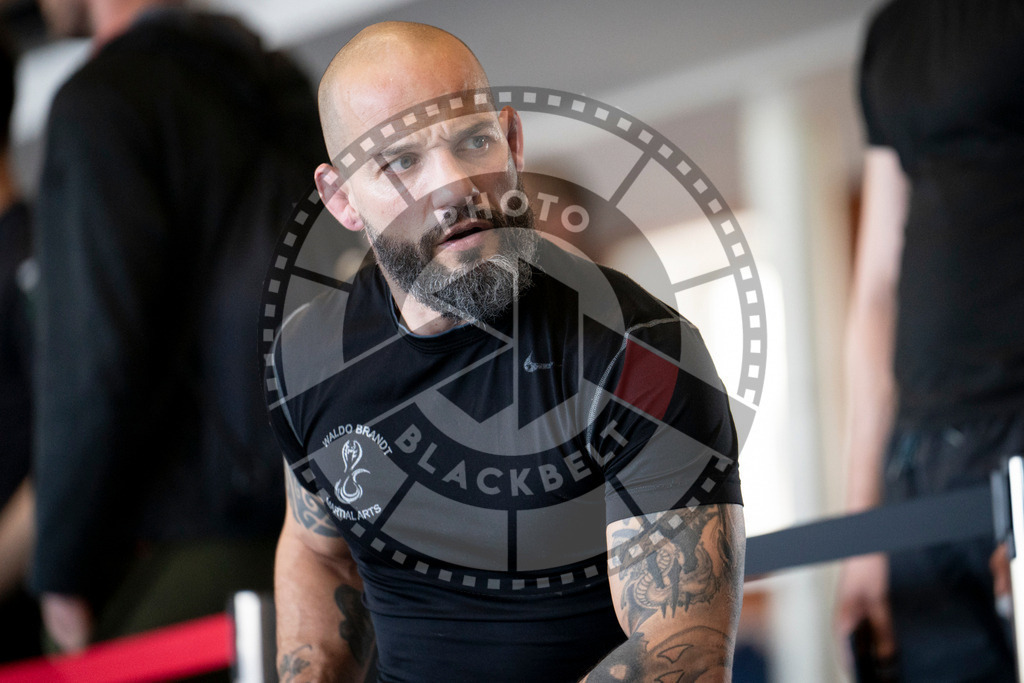 20240309PBB5785 | Fighters compete during the International Luta Livre (ILLCS) Spring Championship in Hannover, Germany, on March 9, 2024.