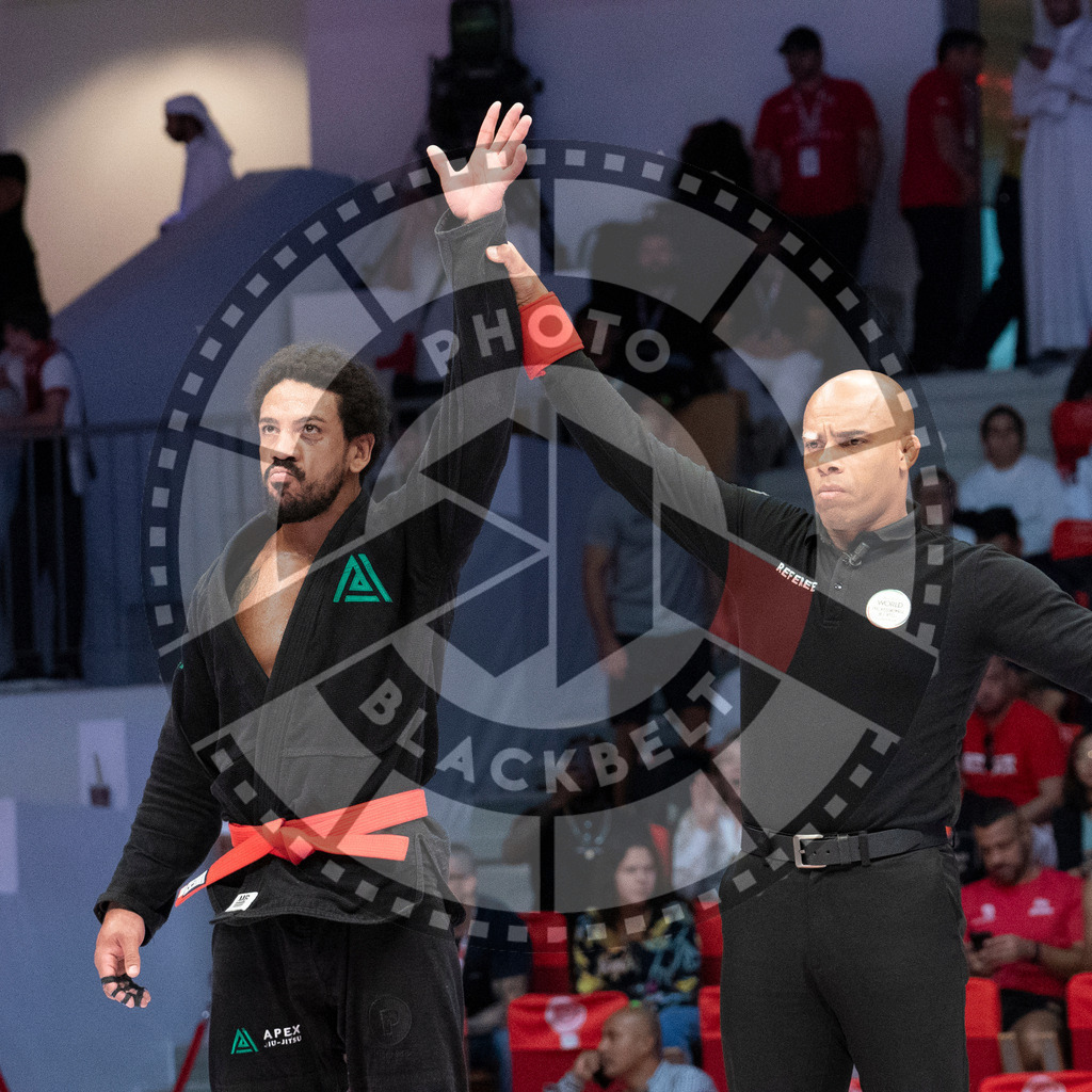 20231107PBB4992 | Fighters compete during the AJP World Master Championship in the Mubadala Arena in Abu Dhabi, Arab United Emirates, on November 7, 2023.