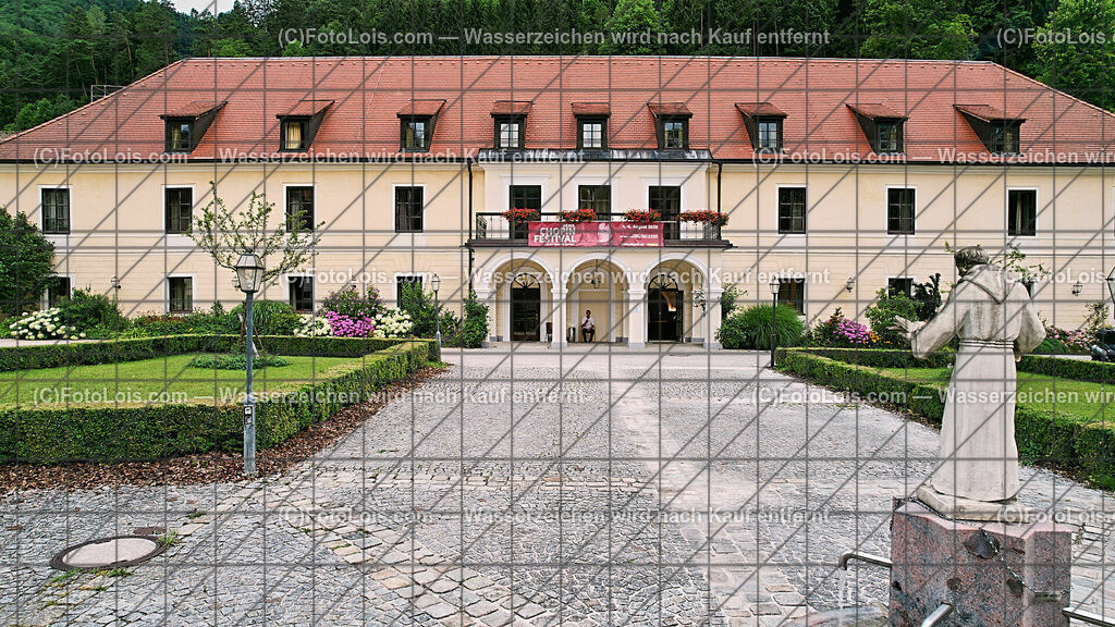 0902_Luftbild_XXXIX-Chopin-Festival_Franziskushaus | (C)FotoLois.com, Alois Spandl, Luftbild, Kartause Gaming als Schauplatz des XXXIX. Chopin-Festivals, Do 3. August 2023.