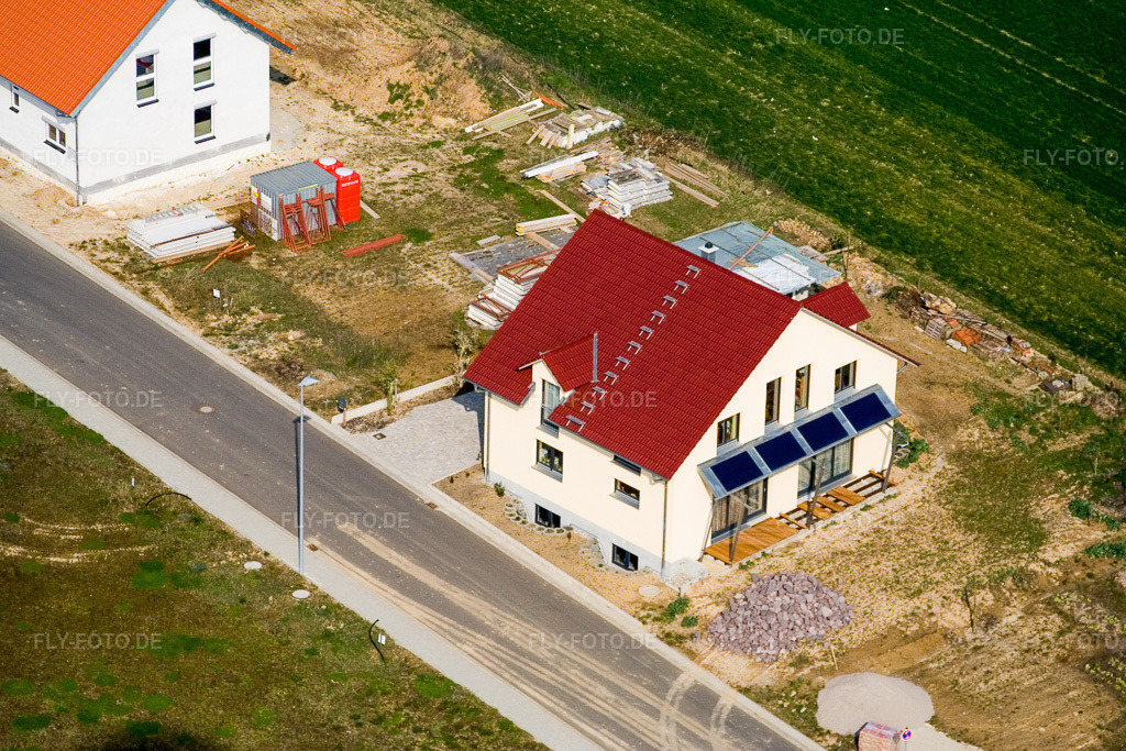 Luftbild: Schaidt, Neubaugebiet NO im Ortsteil Schaidt in Wörth im Bundesland Rheinland-Pfalz in Deutschland. Foto: IMG_5526.jpg vom 15.03.2007 durch Werner Riehm/FLY-FOTO.de