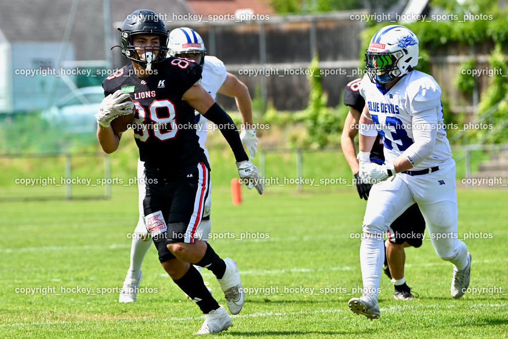Carinthian Lions vs. Cineplexx Blue Devils | Carinthian Lions vs. Cineplexx Blue Devils, Carinthian Lions vs. Cineplexx Blue Devils am 09.06.2025 in Klagenfurt (ASV Sportplatz), Austria, (Photo by Bernd Stefan)