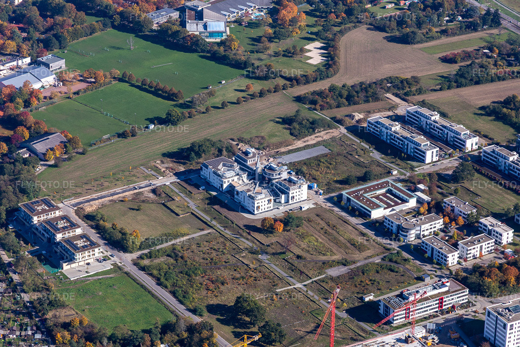 Luftbild: LTC im Technologiepark Karlsruhe im Ortsteil Rintheim in Karlsruhe im Bundesland Baden-Württemberg in Deutschland. Foto: IMG_129843.jpg vom 24.10.2021 durch Werner Riehm/FLY-FOTO.de