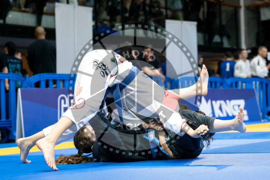 20240121PBB6561 | Fighters compete during the second day of the IBJJF European Championship in Paris, France, on January 21, 2024.