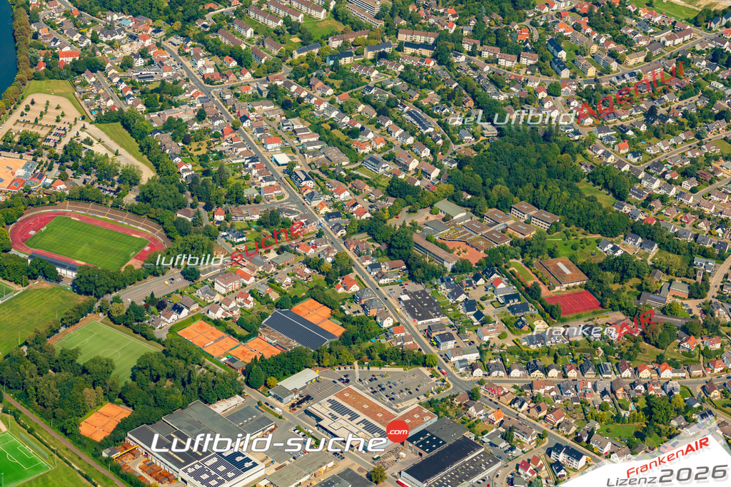 Luftaufnahme Friedenstal Herford - Die Luftaufnahme wurde 2025 vom UL-Flugzeug heraus erstellt ( ohne Drohne ) - Hochauflösende Luftaufnahme - für professionelle Ausdrucke geeignet. Die Geschenkidee !Mit Lizenz und Bildrechte bestellbar