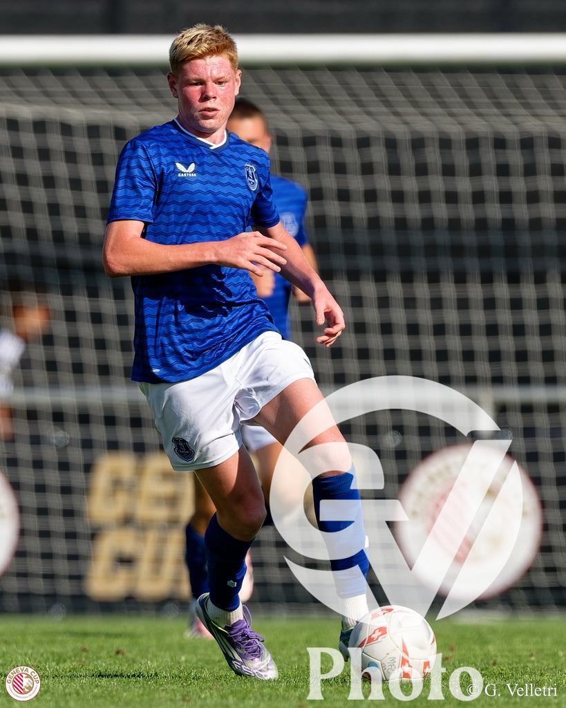 GenevaCup Group Phase - FC Meyrin v Everton FC | during the GenevaCup Group Phase match between FC Meyrin and Everton FC at Stade des Arberes in Meyrin, Switzerland