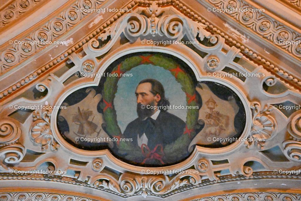 Wels_ Schloss Puchberg_ 03.07.2023-12 | 03.07.2023, Wels, AUT, Bildungshaus Schloss Puchberg, im Bild Bauherr Alfred Ritter von Jurnitschek