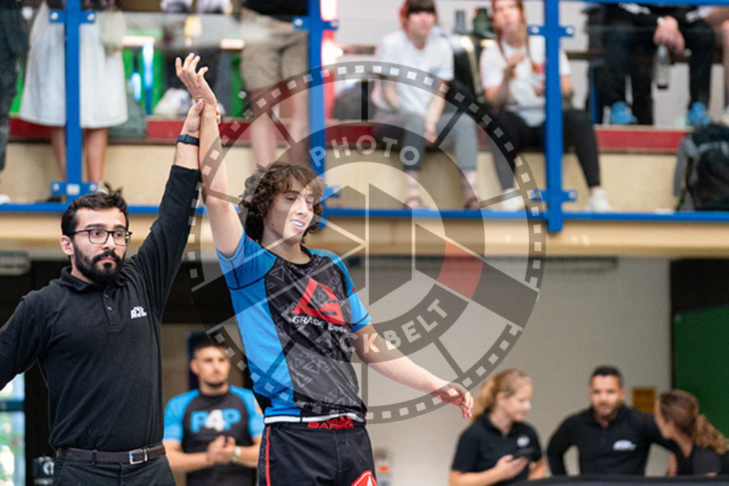 20230826PBB54300 | Fighters compete during the AJP INTLPRO BJJ and grappling competition in Hamburg, Germany, on August 26 2023.