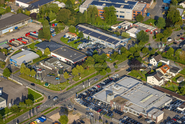 Werl230806625 | Luftbild, Gewerbegebiet Hammer Straße Ecke Neuwerk, Werl, Werl-Unnaer Börde, Nordrhein-Westfalen, Deutschland