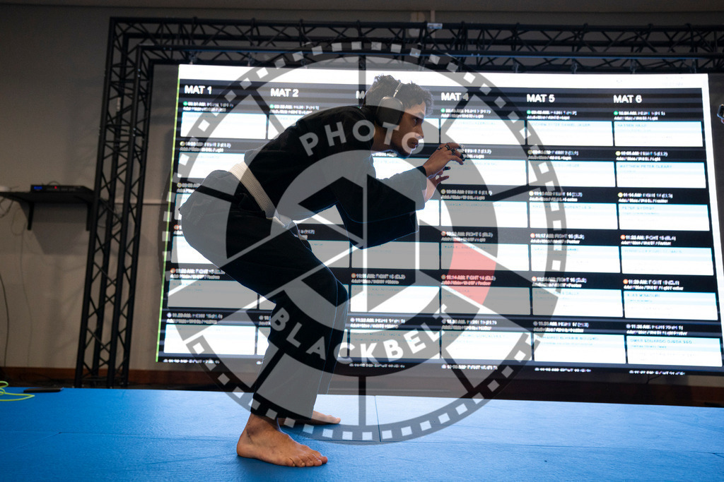 20240119PBB0657 | Fighters compete during the IBJJF European Championship in Paris, France, on January 19, 2024.