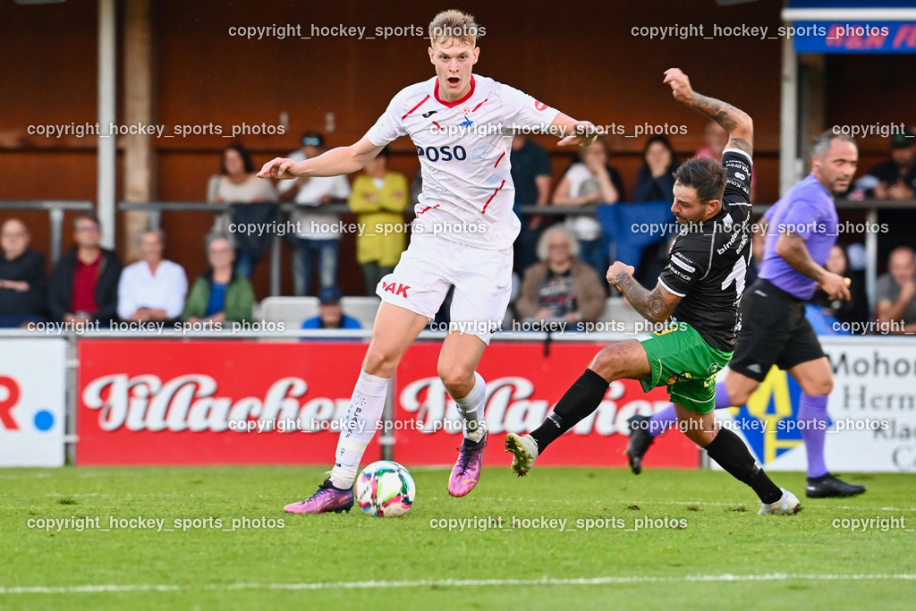 SAK Klagenfurt vs. FC Gleisdorf 09 2.9.2022 | #5 Matic Pavlic, #11 Thomas Wotolen