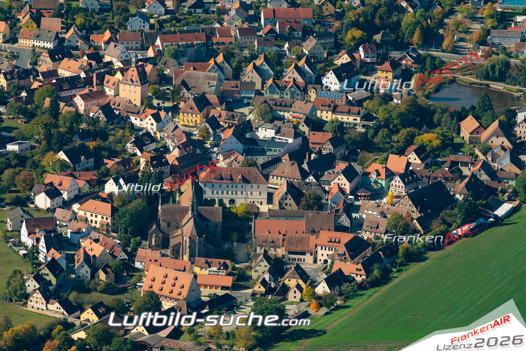 aktuelles Luftbild von  Heilsbronn - Luftaufnahme wurde 2019 von https://frankenair.de mittels Flugzeug (keine Drohne) erstellt.