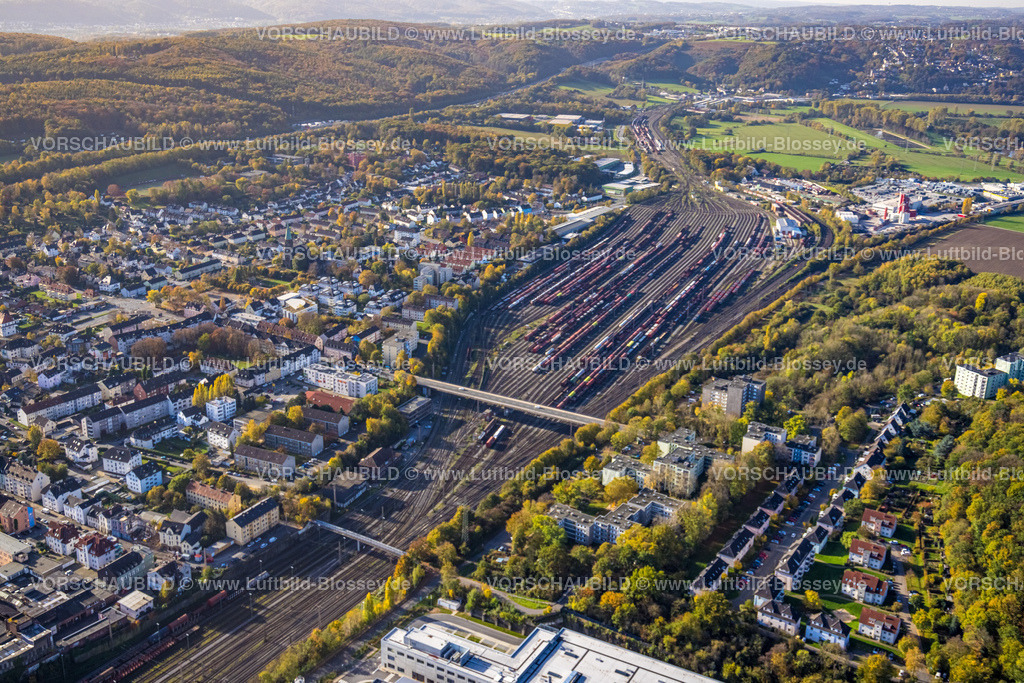 Hagen221015304 | Luftbild, Rangierbahnhof, Güterbahnhof Vorhalle, Hagen, Ruhrgebiet, Nordrhein-Westfalen, Deutschland