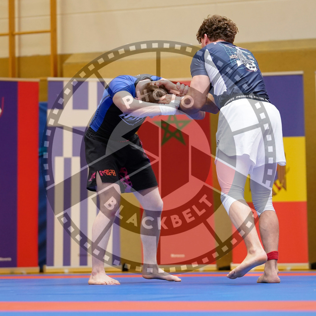 20240203PBB08761 | Fighters compete during the Brazilian Jiu-Jitsu Championship of the AJP Tour in Maintal by Frankfurt am Main, Germany, on February 2, 2024.