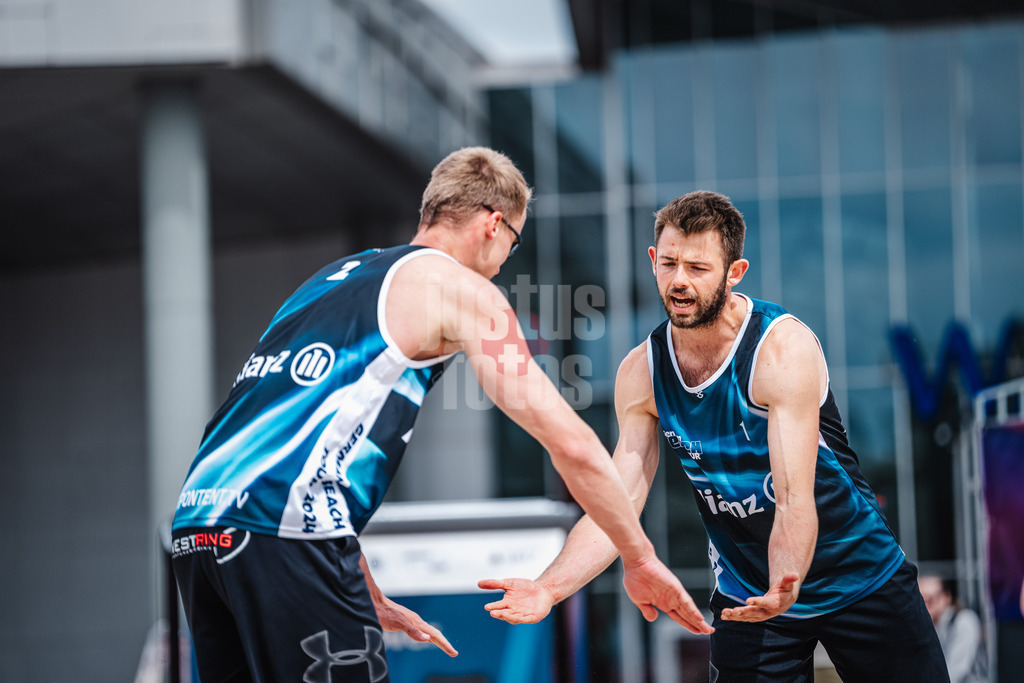 Beachvolleyball | Männer | German Beach Tour 2024 | Tourstop Bremen | 06.06.2024 | v.l. Cedrik Moede und Philipp Grau