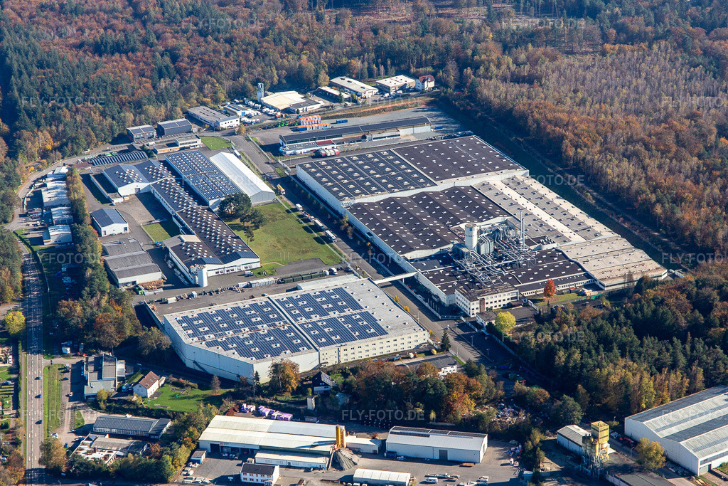 Luftbild: Industriegebiet Ost mit Wasem Logistik GmbH, HKL Center Homburg und Drum GmbH & Co. KG im Ortsteil Eichelscheiderhof in Waldmohr im Bundesland Rheinland-Pfalz in Deutschland. Foto: IMG_143859.jpg vom 27.10.2024 durch Werner Riehm/FLY-FOTO.deWASEM-LOGISTIK.DE