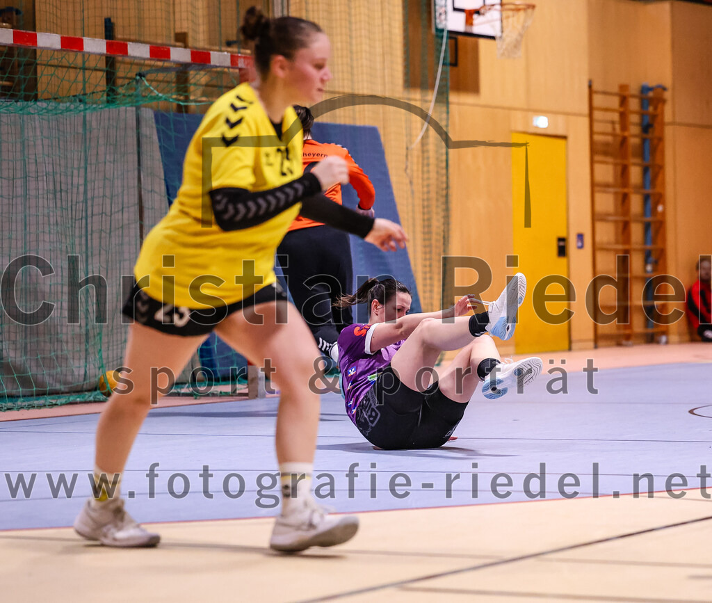 2025-01-11_099_SpVgg_Altenerding_gegen_HF_Scheyern | Erding, Deutschland, 11.01.2025:Handball, Bezirksoberliga Frauen Altbayern 2024 / 2024, 10. Spieltag, SpVgg Altenerding gegen HF Scheyern, Endergebnis: 20:23Janina Konrad (SpVgg Altenerding, #2)Foto: Christian Riedel / fotografie-riedel.net