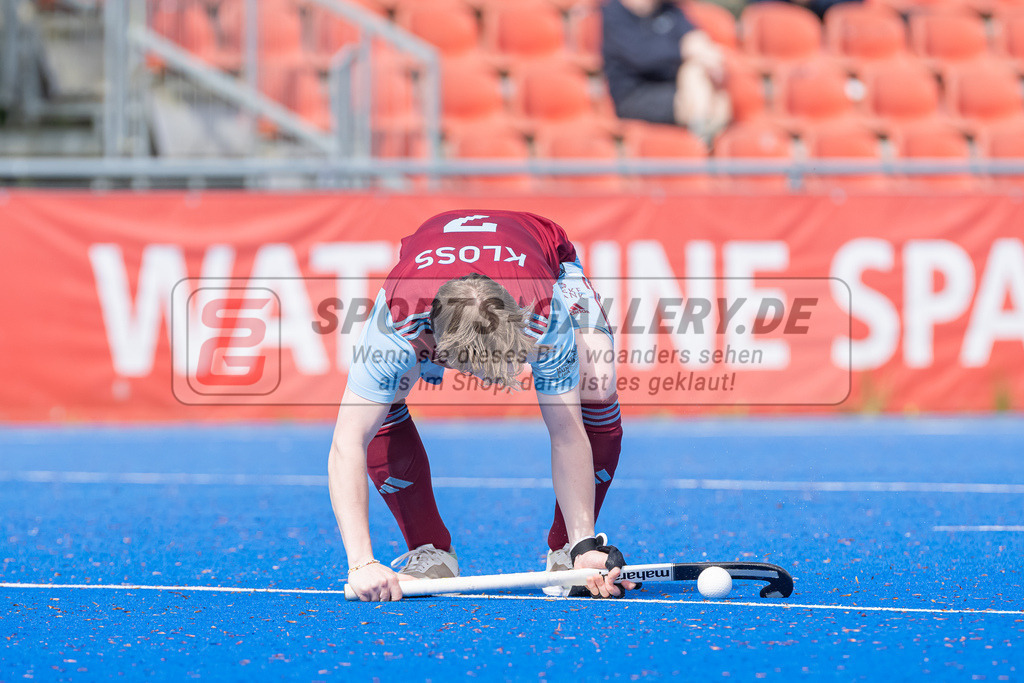HK_20240414_100399 | 1. Bundesliga Hockey Herren Crefelder HTC - UHC Hamburg am 14.4.2024 CHTC, Krefeld , Kloss Maximilian ( UHC Hamburg #7 )