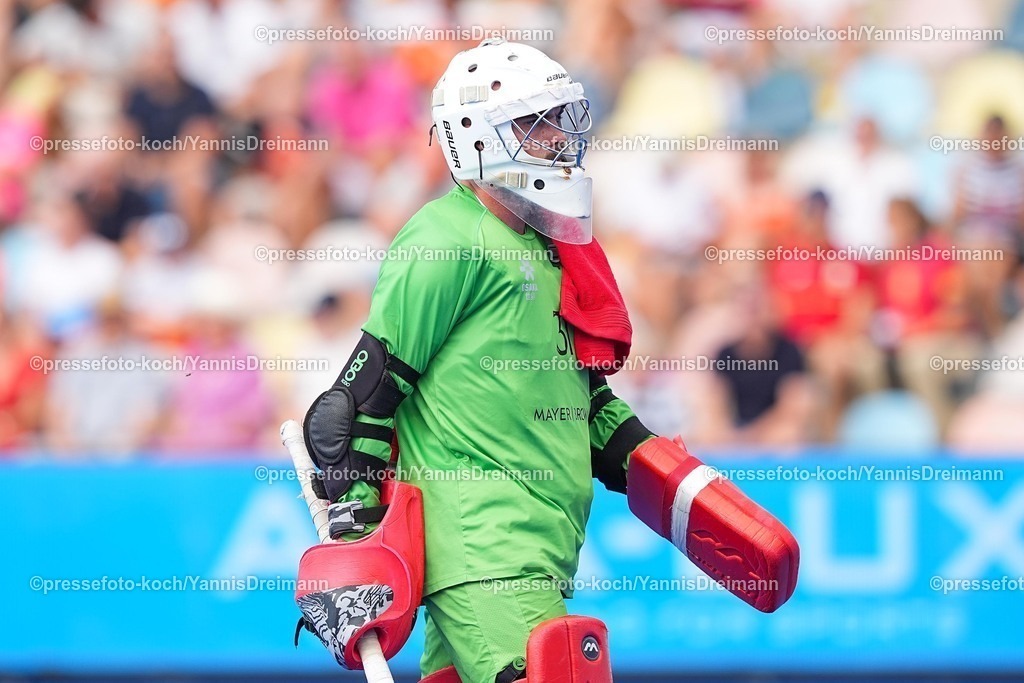 xydrx14082503019 | 14.08.2025, xydrx, Herren EuroHockey Championship 2025, Halbfinale, Niederlande - Frankreich, Sparkassenpark Mönchengladbach: Corentin Saunier (FRA #31)
