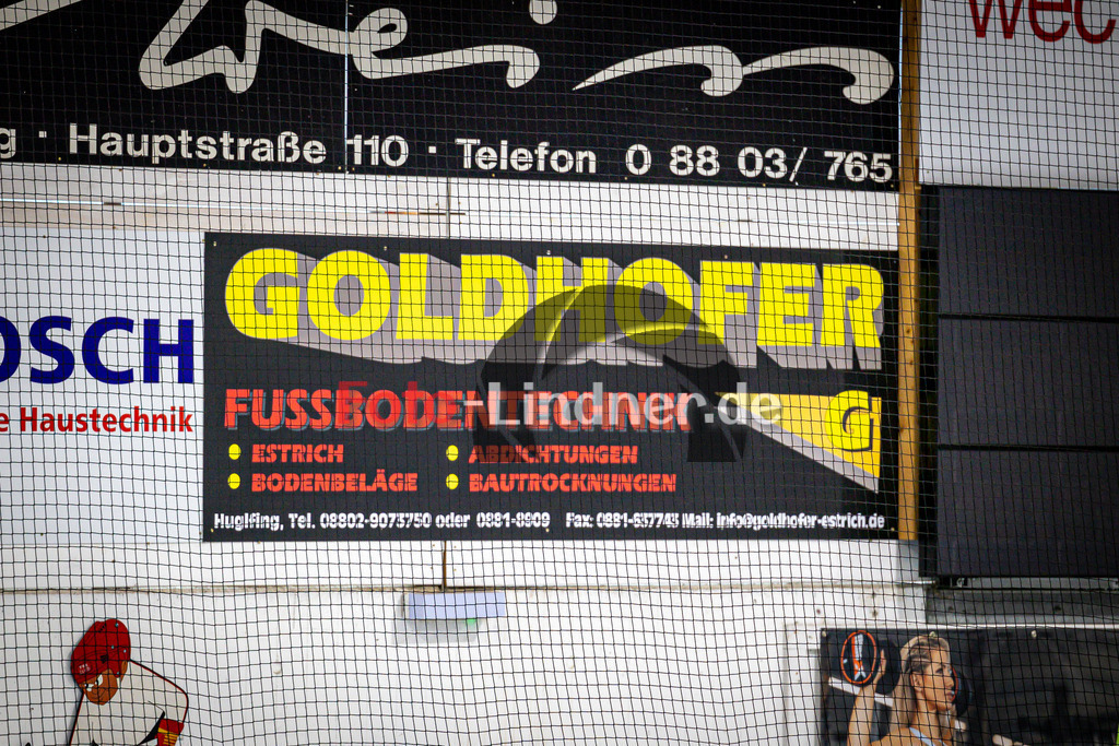 Werbeflächen Miners TSV Peißenberg | Eishockey Peißenberg, Werbeflächen Miners TSV Peißenberg, 20240914,Goldhofer Fußbodentechnik, Sponsor Miners,2024-09-14 in Peißenberg (Eisstadion)Copyright: WolfgangxLindner 