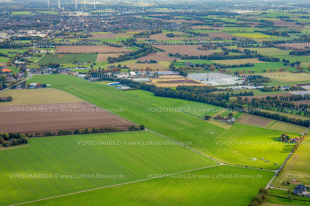 Goch251006278 | Luftbild, Goch-Asperden Airport, Aeroclub Am Segelflugpatz, Asperden, Goch, Niederrhein, Nordrhein-Westfalen, Deutschland