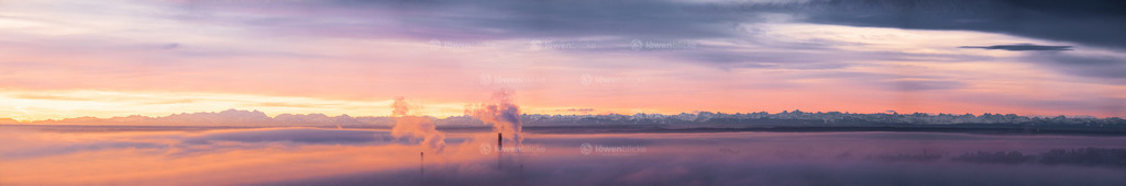 Alpenpanorama vom Ulmer Eselsberg aus | löwenblicke | shop