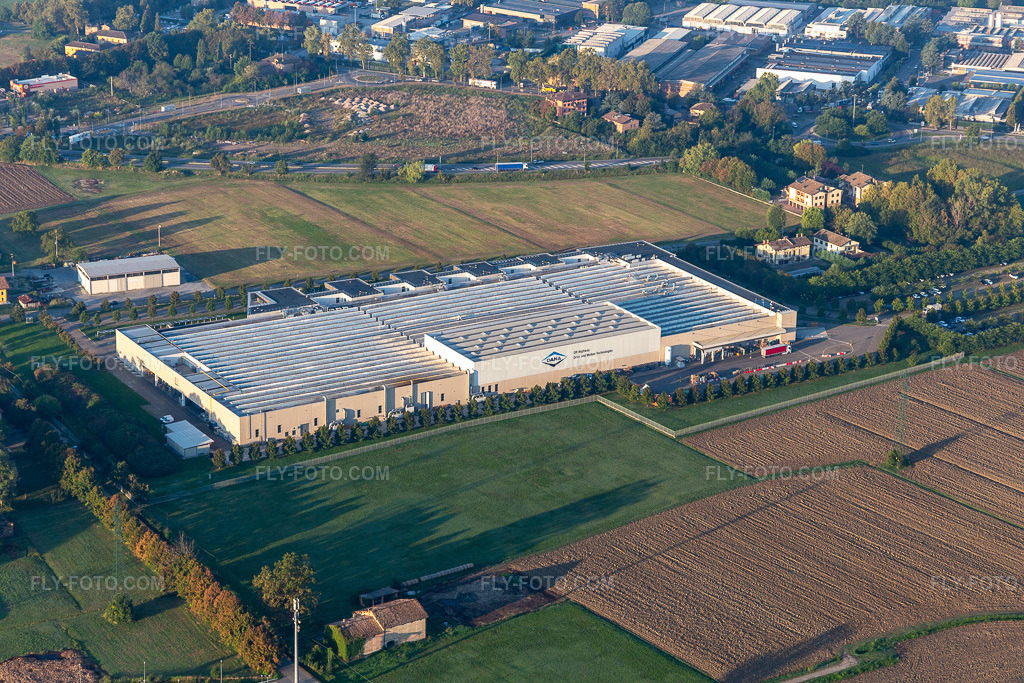 Aerial view: Dana Motion Systems Italia in Reggio nell’Emilia in the state Reggio Emilia, Italy.Photo: IMG_134814.jpg taken on 09/20/2022 by Werner Riehm/FLY-FOTO.comResolution of the original: 5472 x 3648 pxDana Incorporated