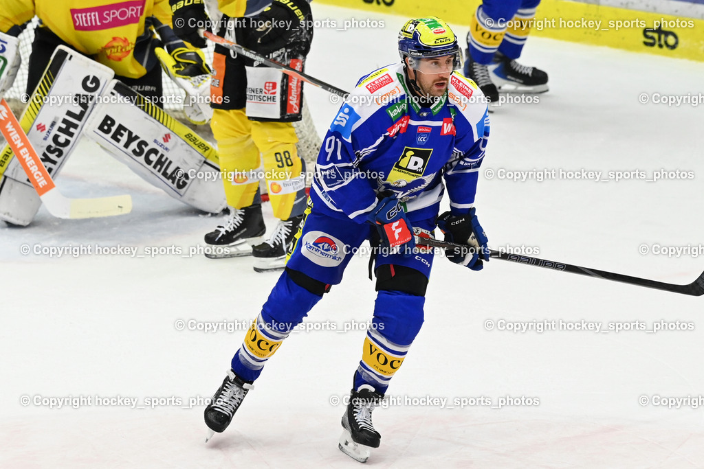 EC IDM WÄRMEPUMPEN VSV vs. Vienna Capitals | #91 Nick Hutchison EC VSV, EC IDM WÄRMEPUMPEN VSV vs. Vienna Capitals, EC IDM WÄRMEPUMPEN VSV vs. Vienna Capitals am 16.11.2025 in Villach (Stadthalle Villach), Austria, (Photo by Bernd Stefan)