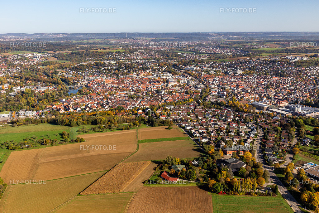 Lerchenberg | Luftbild: Lerchenberg in Nürtingen im Bundesland Baden-Württemberg in Deutschland. Foto: IMG_119289.jpg vom 14.10.2019 durch Werner Riehm/FLY-FOTO.de - Realisiert mit Pictrs.com