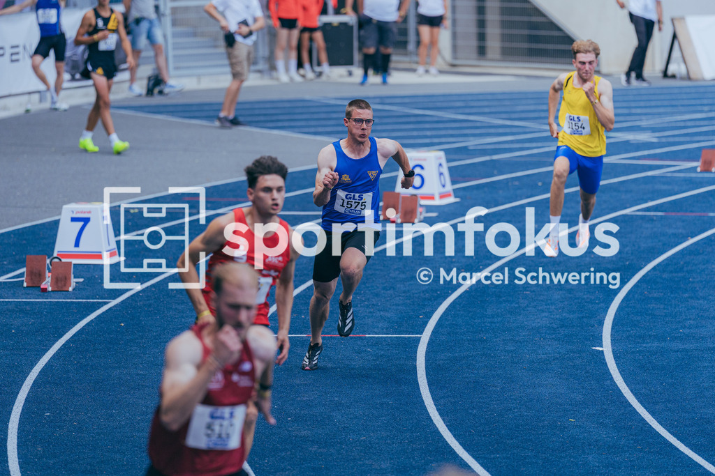 DM U23 U18 Bochum 2026 | Julian Dreckmann (TSG Dülmen), Startnummer 1575, 400 Meter Hürden, Deutsche Meisterschaften der U18 &amp; U23 2026, Lohrheidestadion Bochum-Wattenscheid, 04.07.2026 Foto: Marcel Schwering / sportimfokus - Realisiert mit Pictrs.com