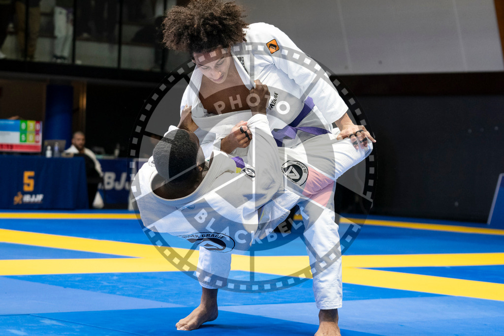 20240123PBB02121 | Fighters compete during the second day of the IBJJF European Championship in Paris, France, on January 23, 2024.