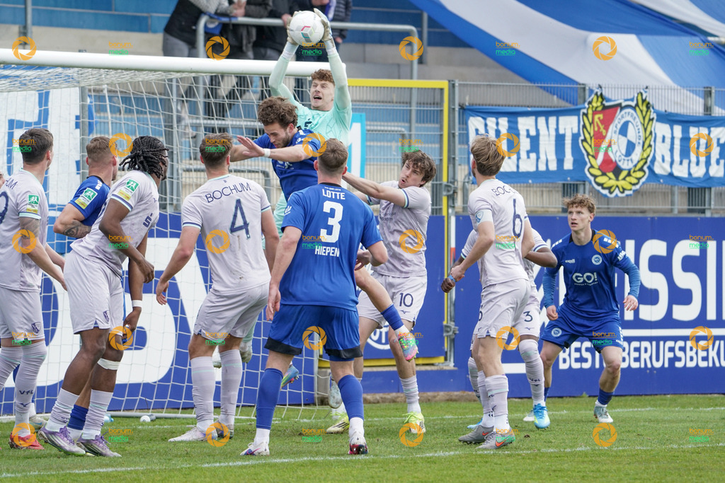 VfL Sportsfreunde Lotte vs. VfL Bochum II U23 - Regionalliga West - 28. Spieltag 2026 | Hugo Rölleke, 1 - Realisiert mit Pictrs.com