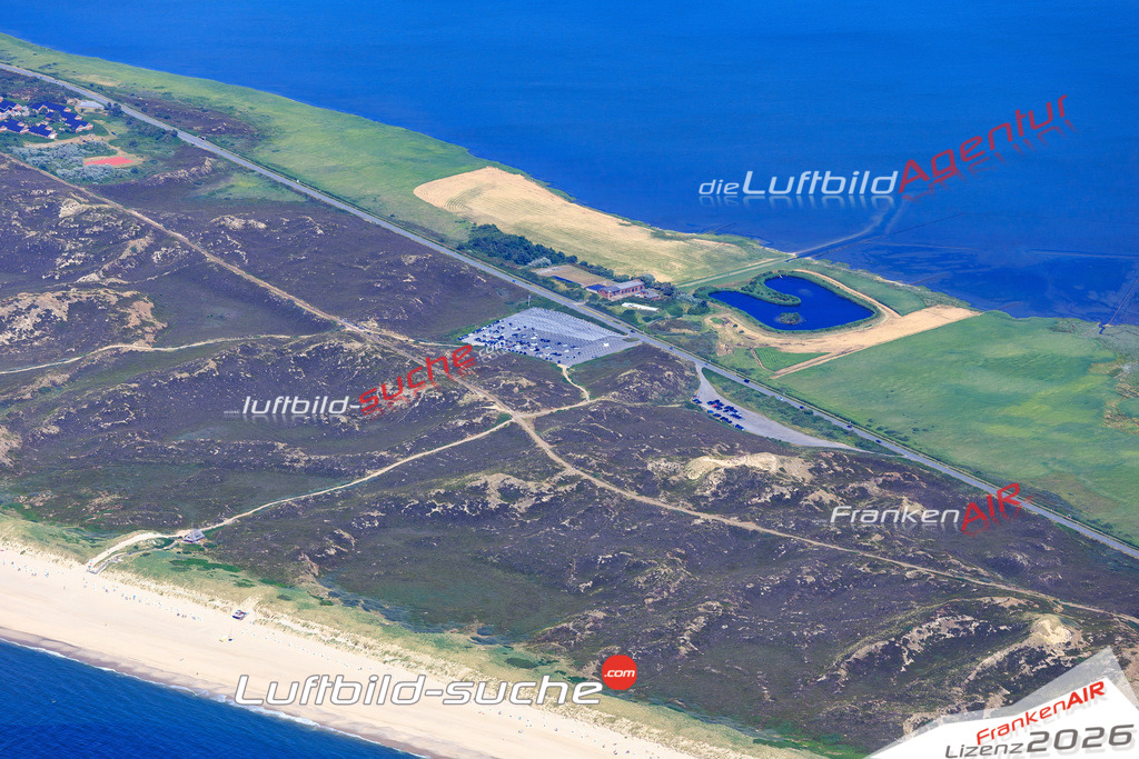 Die Luftbildaufnahme Kampen - Sylt wurde 2018 mittels Flugzeug (keine Drohne) erstellt. Perfekte Schärfe und Druck- Auflösung- Garantiert!