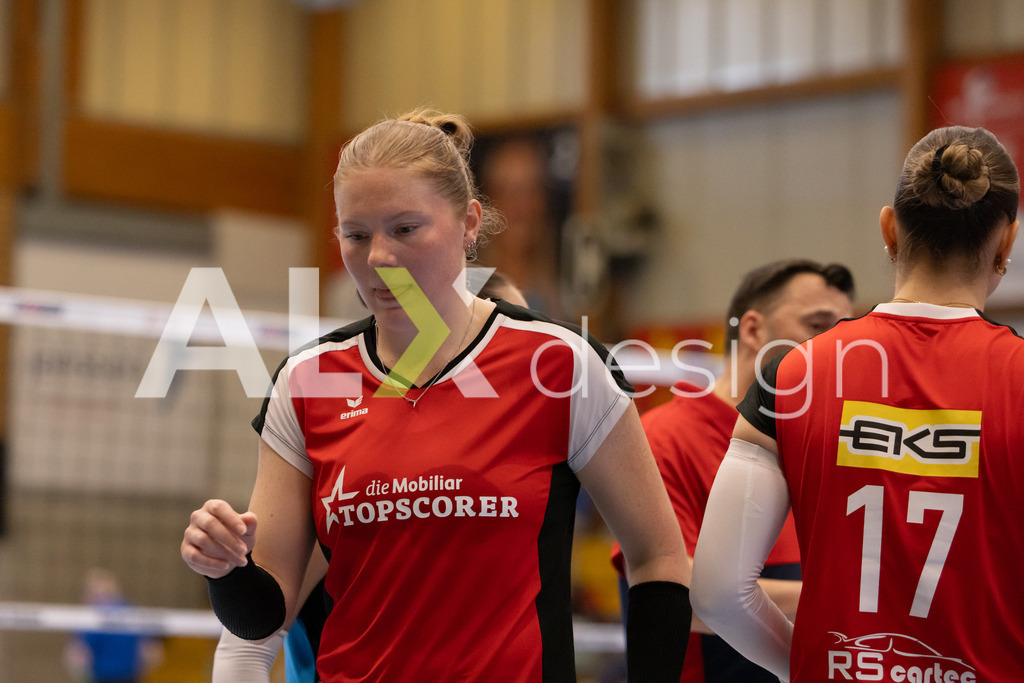 Volleyball I Frauen I Saison 2025-2026 I Volleyball NLA | Women I 1/2 Finals I  VC Kanti Schaffhausen - Sm'Aesch Pfeffingen I 07.03.2026 | 9 Jordan Lockwood (USA) (VC Kanti Schaffhausen) – Diagonal - Realisiert mit Pictrs.com
