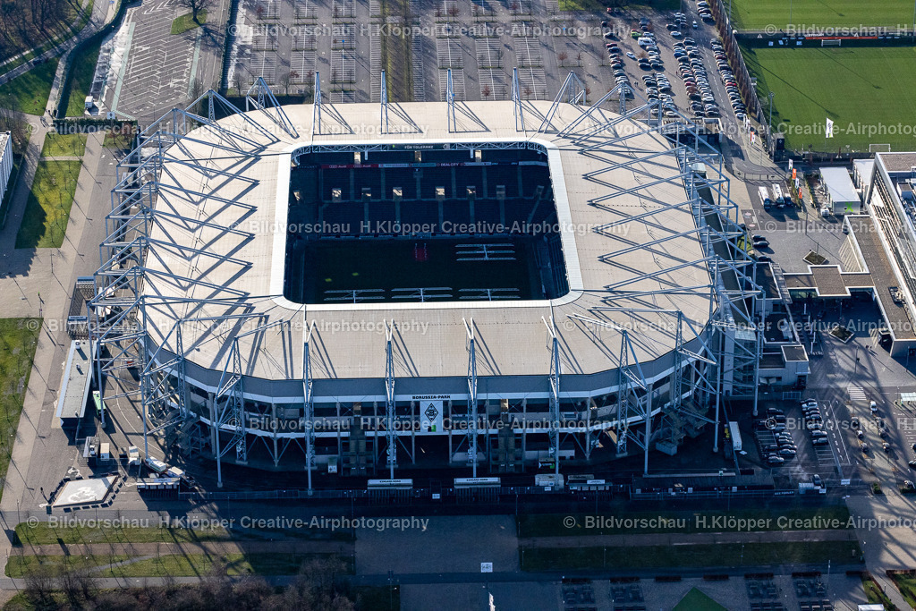 Borussia Mönchengladbach Stadion-0356 | Luftbildfotografie Hermann Klöpper - Realisiert mit Pictrs.com