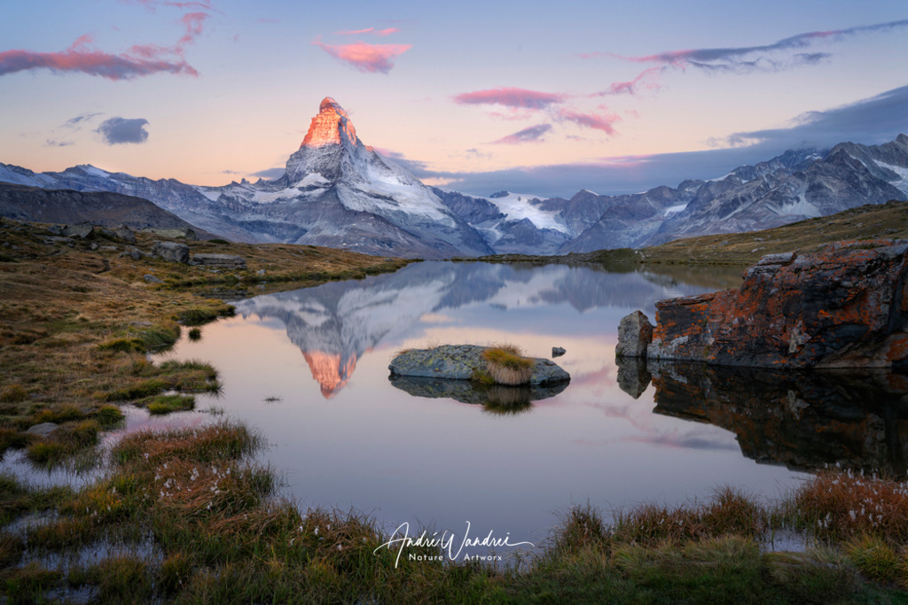 Abendliche Spiegelung beim Matterhorn | Andre Wandrei - Nature Artworx - Realisiert mit Pictrs.com