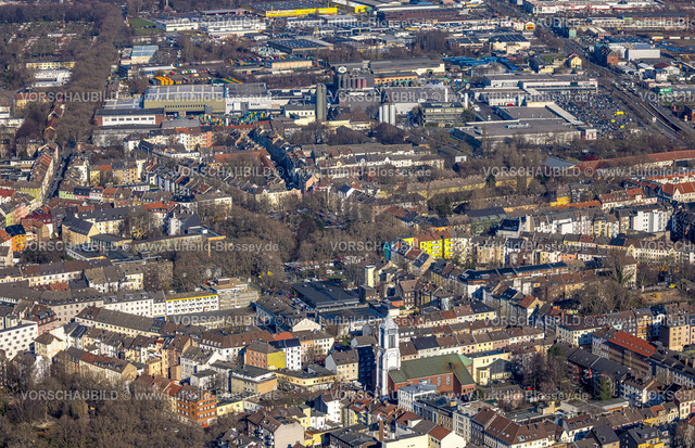 Dortmund230200447 | Luftbild, Innenstadt-Nord mit St. Joseph Kirche, Nordmarkt, Dortmund, Ruhrgebiet, Nordrhein-Westfalen, Deutschland