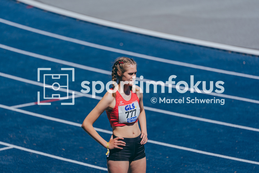 DM U23 U18 Bochum 2026 | Johanna Volmer (VfL Lingen), Startnummer 777 Deutsche Meisterschaften der U18 &amp; U23 2026, Lohrheidestadion Bochum-Wattenscheid, 04.07.2026 Foto: Marcel Schwering / sportimfokus - Realisiert mit Pictrs.com
