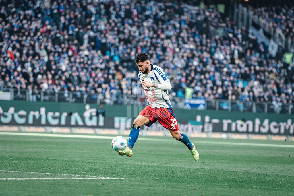 Fußball | Männer | Saison 2024/2025 | 2. Fußball-Bundesliga | 20. Spieltag | Hamburger SV vs. Hannover 96 | 02.02.2025 | Marco Richter (#20, HSV)